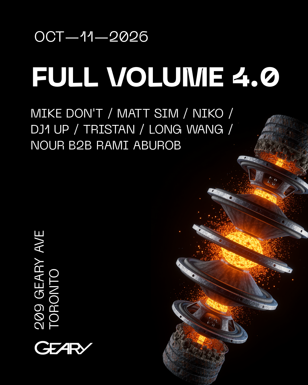 Full Volume 4.0 event flyer