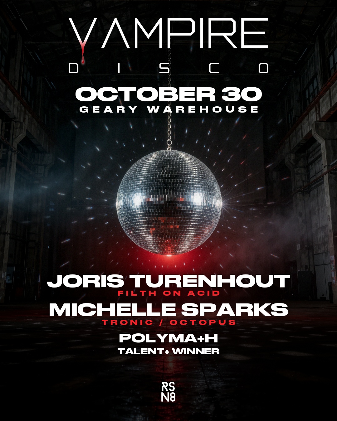 RSN8 Presents: Vampire Disco event flyer